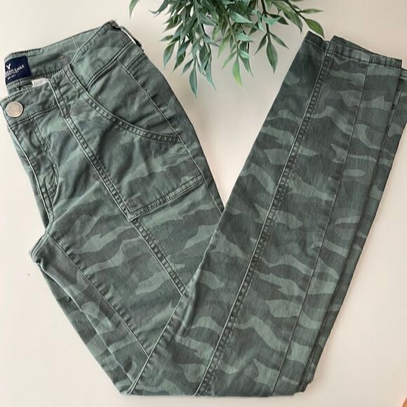 American Eagle Outfitters skinny stretch military pants.  Size 00. - Picture 1 of 7